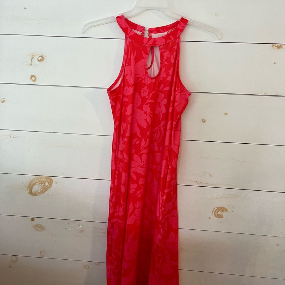 Vibrant Pink Sleeveless Dress